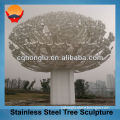 Steel structure stainless steel tree sculpture